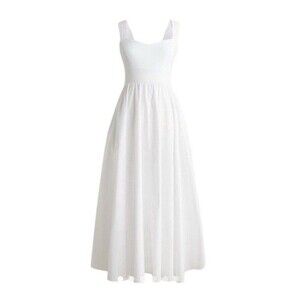 J.Crew Sweetheart tank dress with poplin skirt in White NWT Size XS